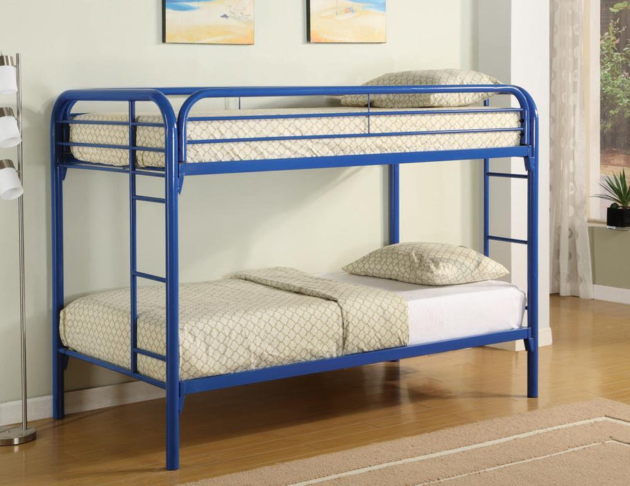 Morgan  Twin over Twin Blue Bunk Bed image