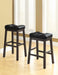 Transitional Black Upholstered Bar Stool image