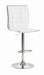 Waffle Adjustable White and Chrome Bar Stool image