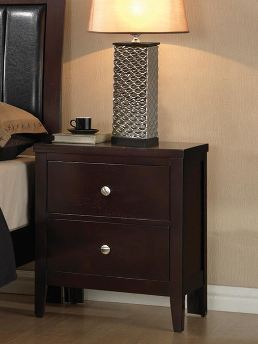 Carlton Cappuccino Two Drawer Nightstand image