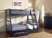 Ashton Navy Twin over Full Bunk Bed image