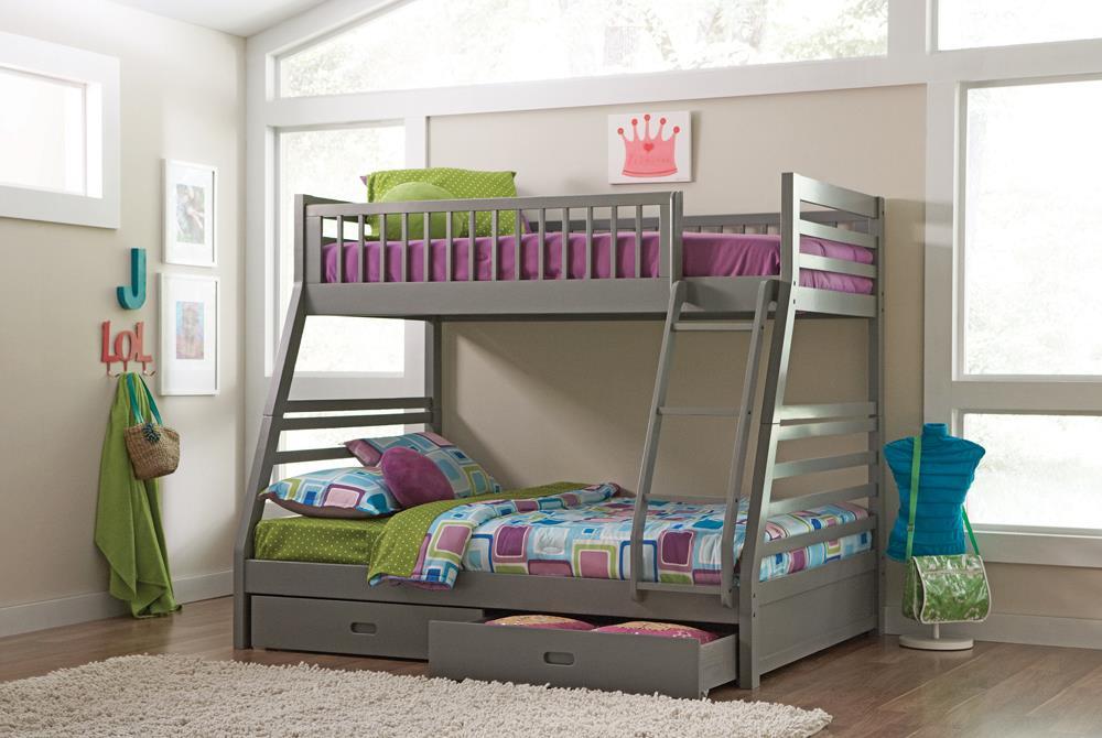 Ashton Grey Twin over Full Bunk Bed image
