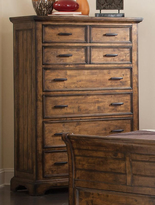 Elk Grove Rustic Eight Drawer Chest image