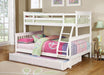 Chapman Transitional White Twin over Full Bunk Bed image