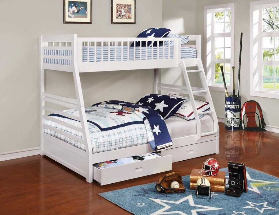 Ashton White Twin over Full Bunk Bed image