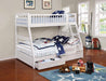 Ashton White Twin over Full Bunk Bed image
