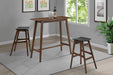 Mid Century Natural Walnut Bar Stool image