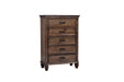Franco Burnished Oak Five Drawer Chest image