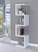 Modern White Four Tier Bookcase image