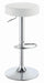 Modern White Adjustable Bar Stool image