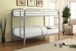 Morgan  Twin over Twin Silver Bunk Bed image
