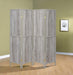 Rustic Grey Driftwood Four Panel Screen image