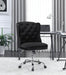 Modern Black Velvet Office Chair image