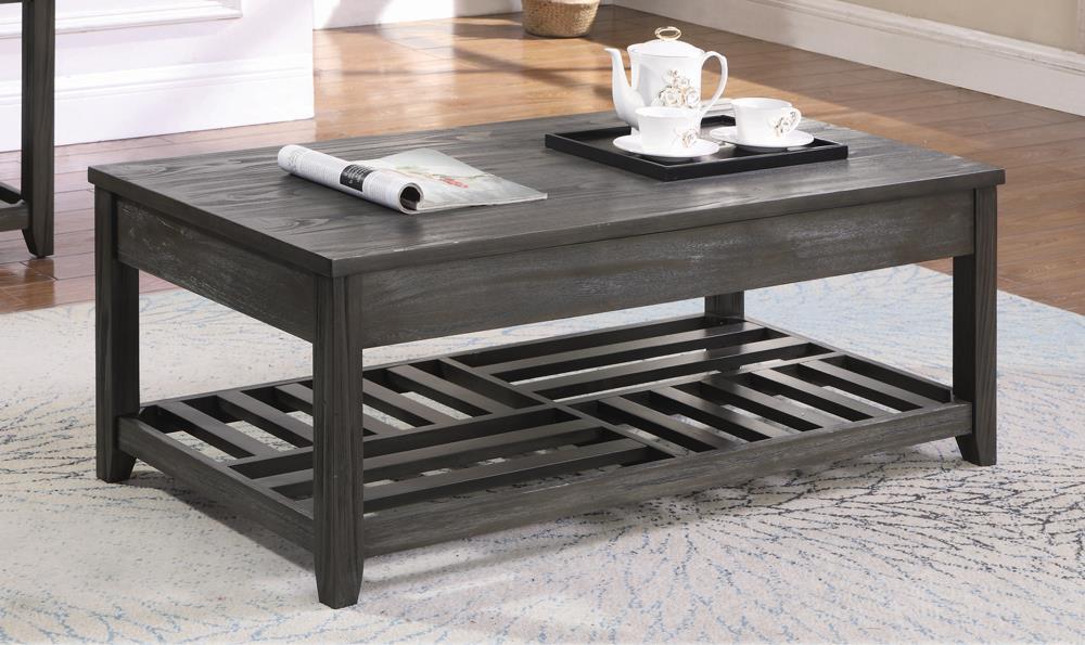Rustic Grey Lift Top Coffee Table image