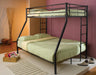 G460062B Contemporary Black Twin Over Full Bunk Bed image