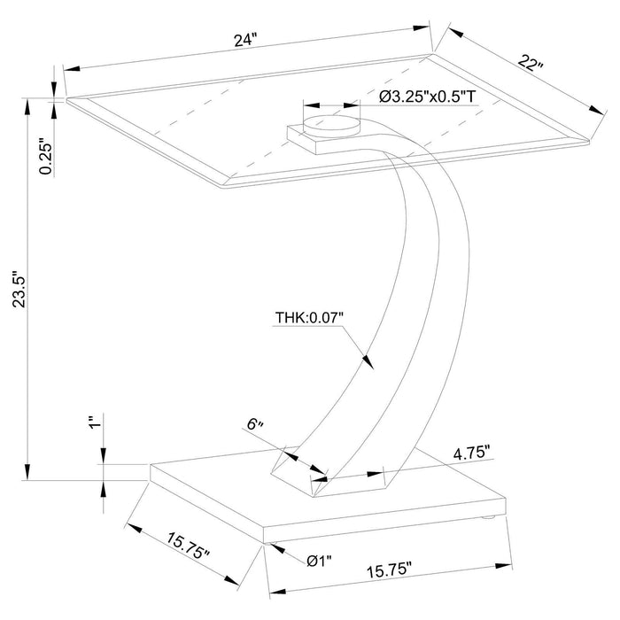 G701238 Contemporary End Table image