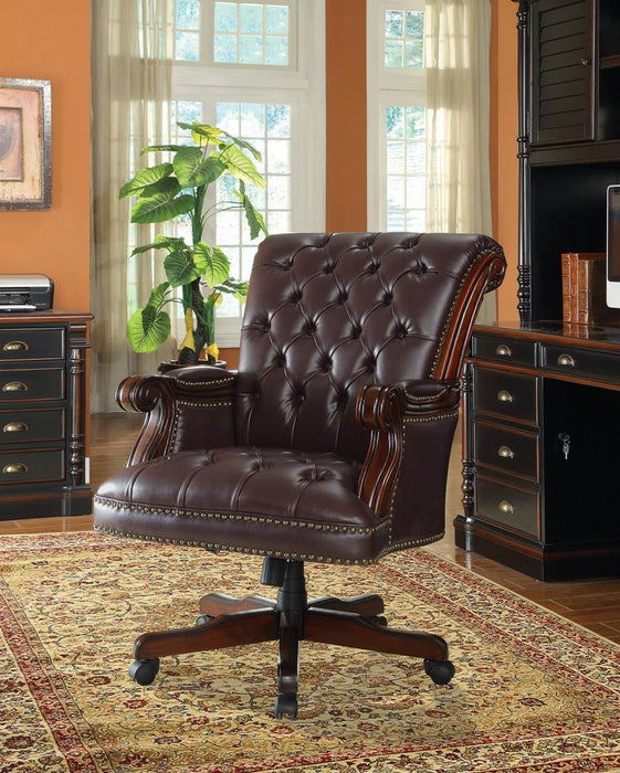 G800142 Transitional Dark Brown Office Chair image