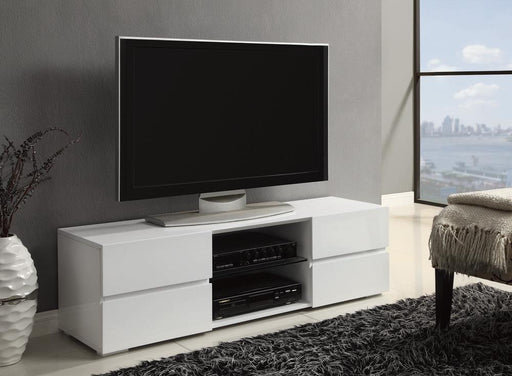 G700825 Contemporary Glossy White TV Console image