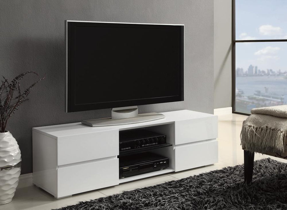 G700825 Contemporary Glossy White TV Console image