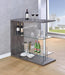 G100156 Two Shelf Contemporary Weathered Grey Bar Table image