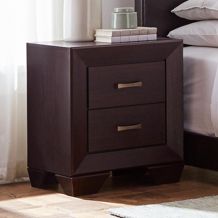 Fenbrook Dark Cocoa Two Drawer Nightstand image