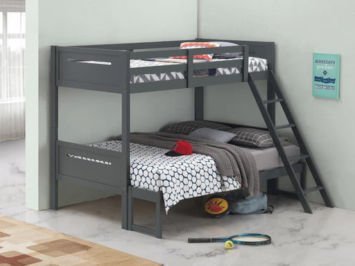 405052GRY TWIN/FULL BUNK BED image