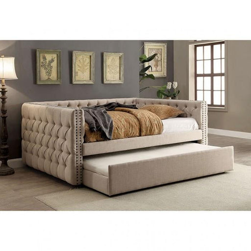 SUZANNE Ivory Full Daybed w/ Trundle image