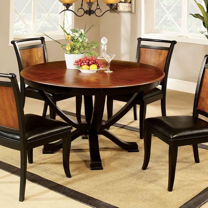 Salida I Espresso/Black Round Dining Table One Stop Furniture
