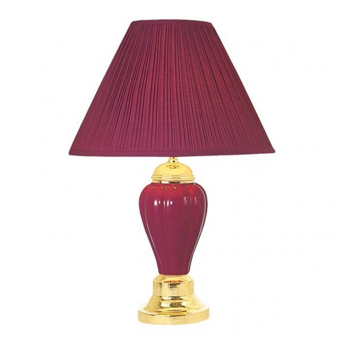 SCARLETT Burgundy Table Lamp (6/CTN) One Stop Furniture