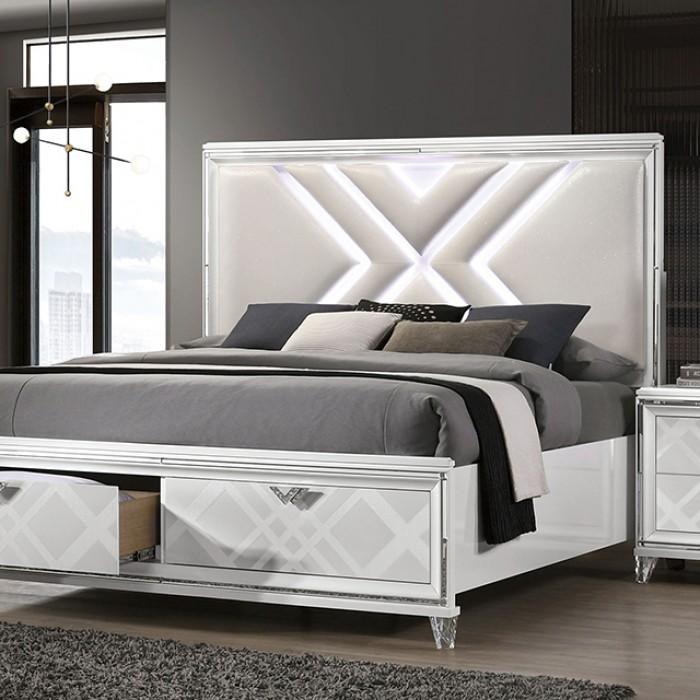 EMMELINE Queen Bed, White image