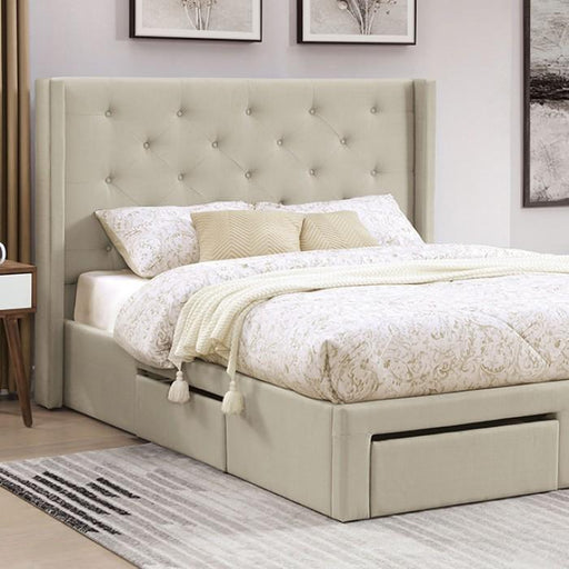 MITCHELLE Cal.King Bed, Beige image