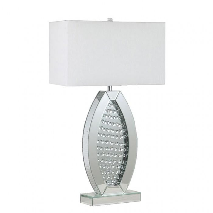 MYDA Table Lamp, Silver/White image