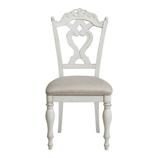 Homelegance Cinderella Chair in Antique White with Grey Rub-Through 1386NW-11C image