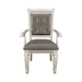 Homelegance Bevelle Arm Chair in Silver (Set of 2) 1958A image