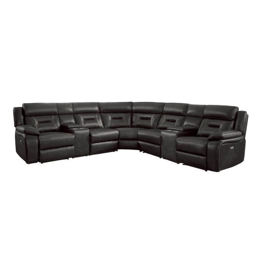 Homelegance Furniture Amite 7pc Sectional Sofa in Dark Gray image