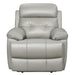 Homelegance Furniture Lambent Double Reclining Chair in Silver Gray image