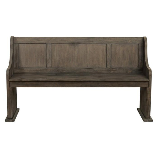 Homelegance Toulon Bench with Curved Arms in Dark Pewter 5438-14A image
