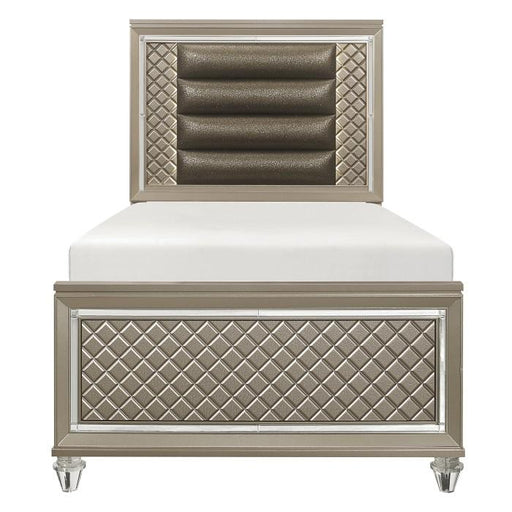 Homelegance Furniture Youth Loudon Twin Platform Bed in Champagne Metallic B1515T-1* image