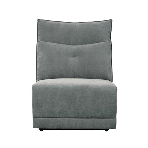 Homelegance Furniture Tesoro Armless Reclining Chair in Dark Gray 9509DG-AR image