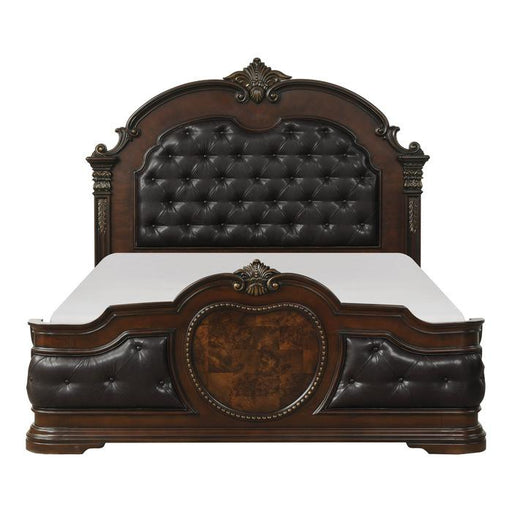 Homelegance Antoinetta Queen Panel Bed in Warm Cherry 1919-1* image