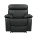 Homelegance Furniture Pendu Reclining Chair in Black 8326BLK-1 image