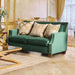 VERDANTE Emerald Green/Gold Love Seat image