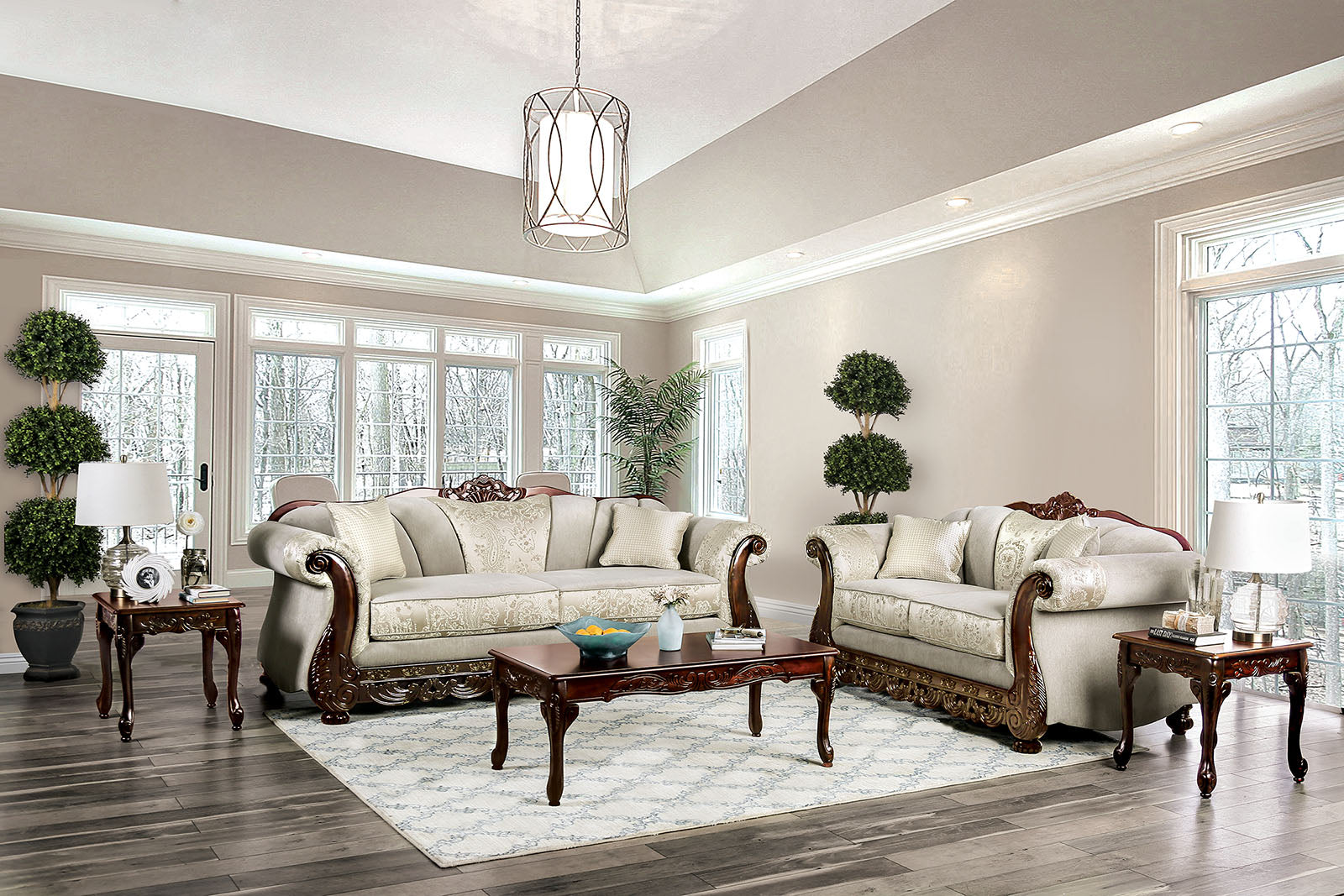 Newdale Ivory Sofa + Love Seat | One Stop Furniture, image size:1600x1067