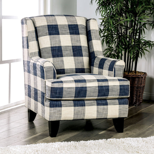 Nash Ivory Chair, Checkered image
